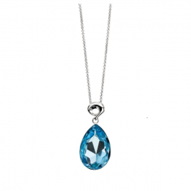 Swarovski® Crystal Teardrop Aquamarine Pendant